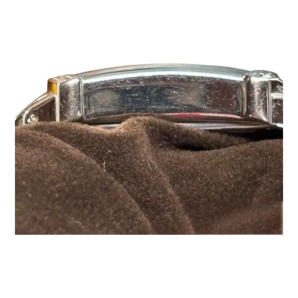 Ecclissi Diamond Pave All Sterling Silver 925 Designer Signed Bracelet Watch